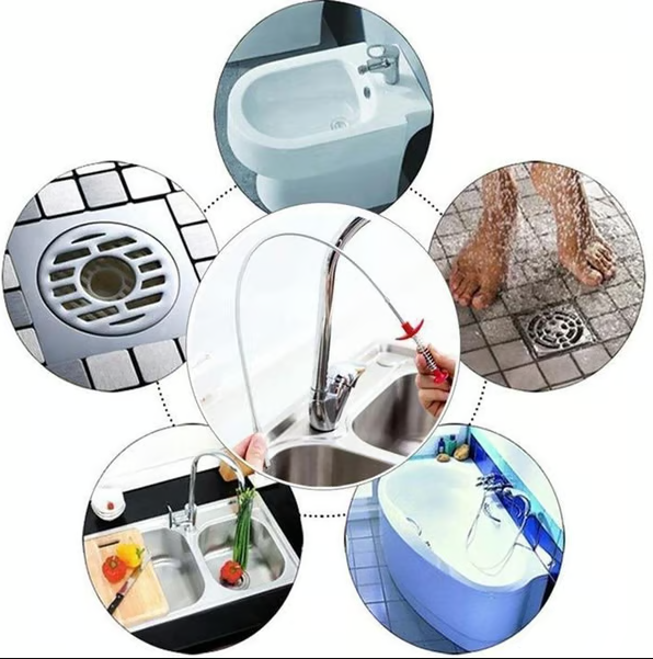 🌀Multi-functional flexible drain cleaner | Kitchen and bathroom drain cleaning marvel