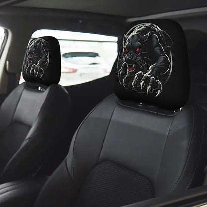 😆 Funny Cartoon Car Headrest Covers – 2PCS Universal Fit 🚗