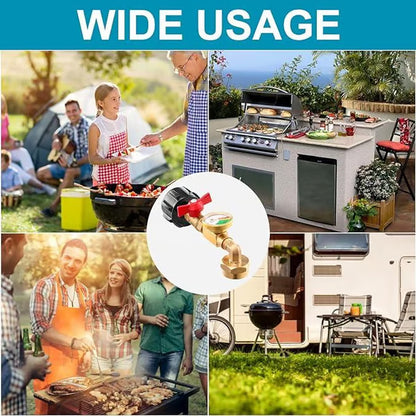 ✨This Week's Special Price💥 Top-Rated Propane Refill Elbow Adapter with Tank Gauge