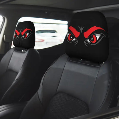 😆 Funny Cartoon Car Headrest Covers – 2PCS Universal Fit 🚗