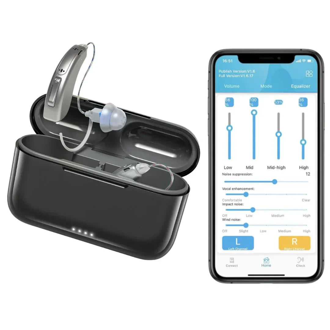🔥70% OFF Black Friday Extended | NESLEMY™ Smart, Self-Fitting Bluetooth Hearing Aids (App Controlled)